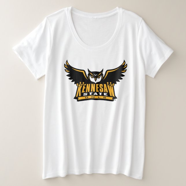 Kennesaw State Owls Plus Size T-Shirt (Design Front)