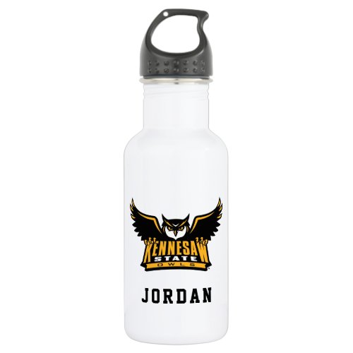 Kennesaw State Owls Stainless Steel Water Bottle