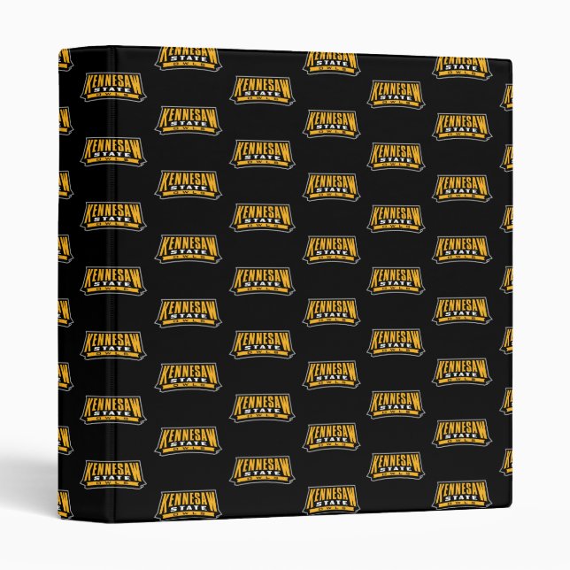 Kennesaw State Owls Word Mark 3 Ring Binder (Front/Spine)
