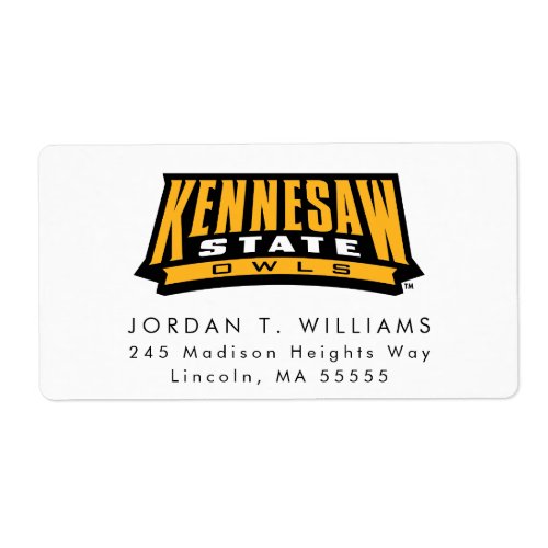 Kennesaw State Owls Word Mark Label
