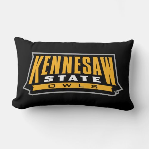Kennesaw State Owls Word Mark Lumbar Pillow
