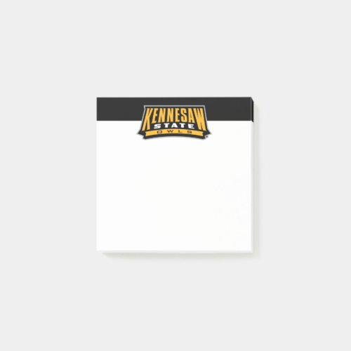 Kennesaw State Owls Word Mark Post_it Notes