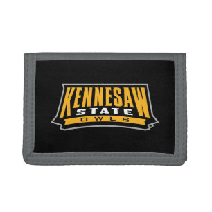 Kennesaw State Owls Word Mark Tri-fold Wallet