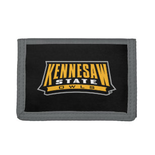 Kennesaw State Owls Word Mark Trifold Wallet