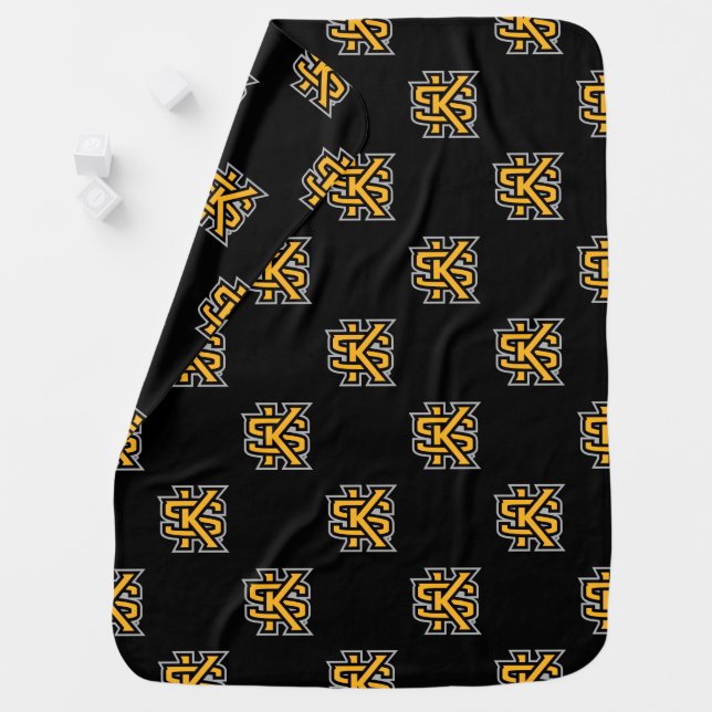 Kennesaw State Primary Mark Baby Blanket (In Situ)