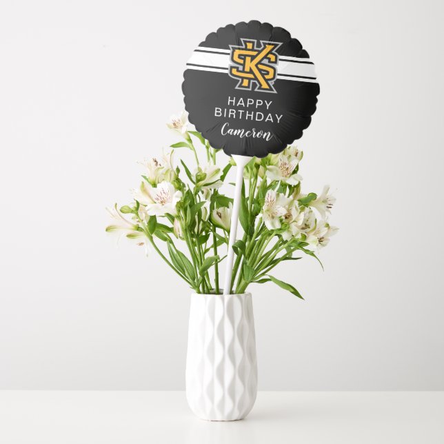 Kennesaw State Primary Mark Balloon (Vase)