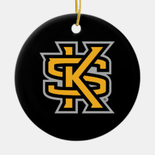 Kennesaw State Primary Mark Ceramic Ornament