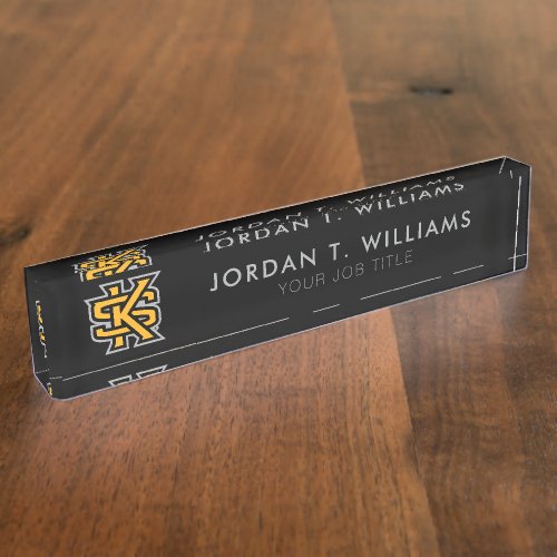 Kennesaw State Primary Mark Desk Name Plate