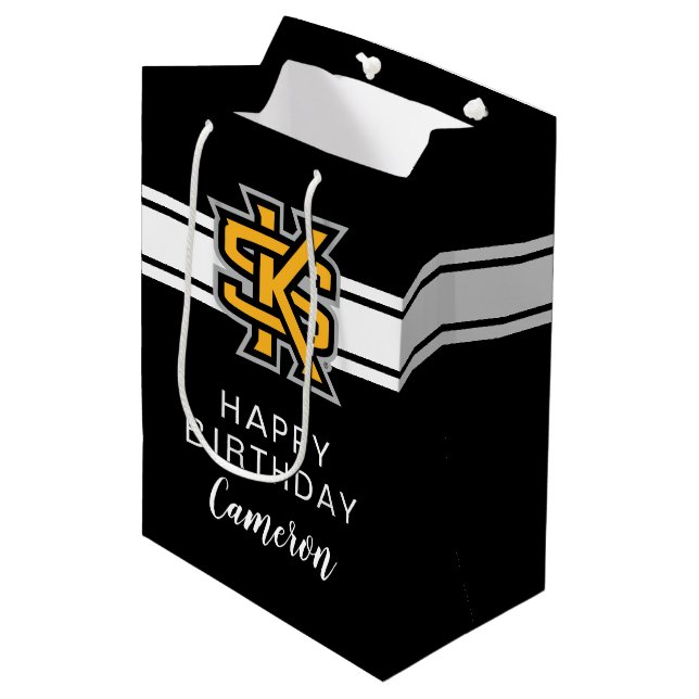 Kennesaw State Primary Mark Medium Gift Bag (Front Angled)