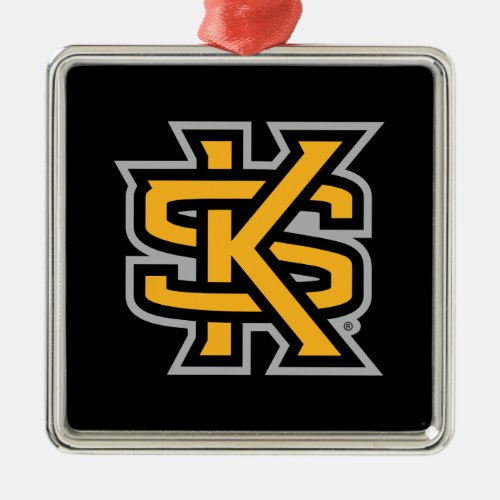 Kennesaw State Primary Mark Metal Ornament