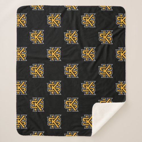 Kennesaw State Primary Mark Sherpa Blanket