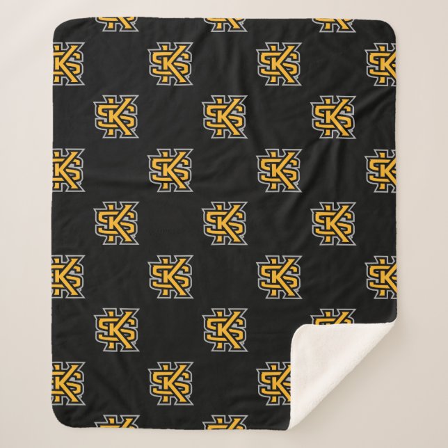 Kennesaw State Primary Mark Sherpa Blanket (Front)