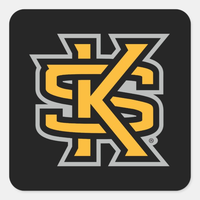 Kennesaw State Primary Mark Square Sticker (Front)