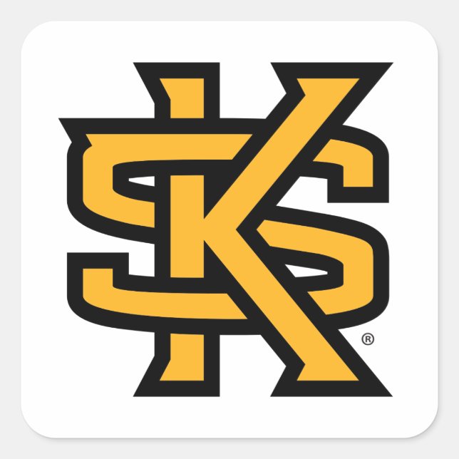 Kennesaw State Primary Mark Square Sticker (Front)