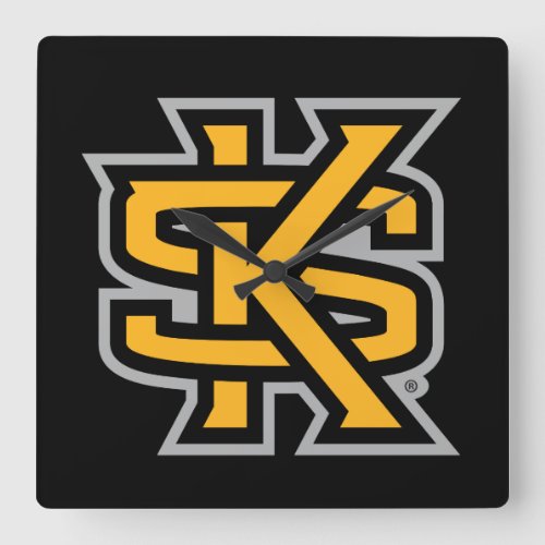 Kennesaw State Primary Mark Square Wall Clock