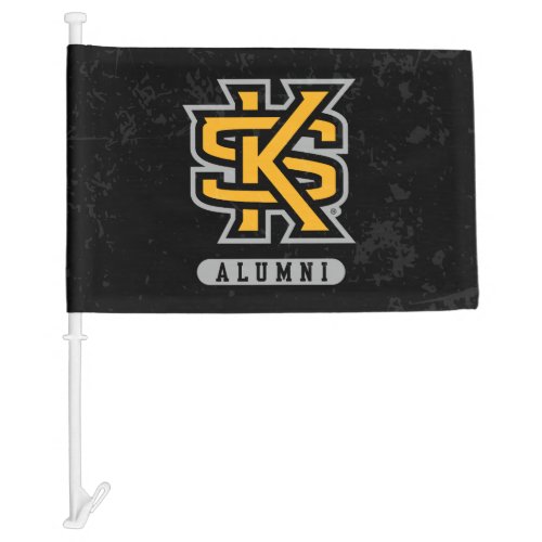 Kennesaw State University Alumni Distressed Car Flag