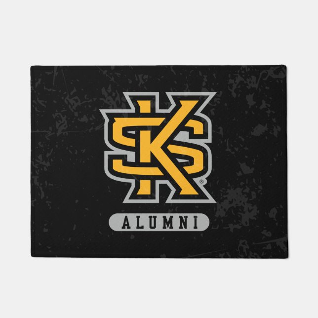 Kennesaw State University Alumni Distressed Doormat (Front)