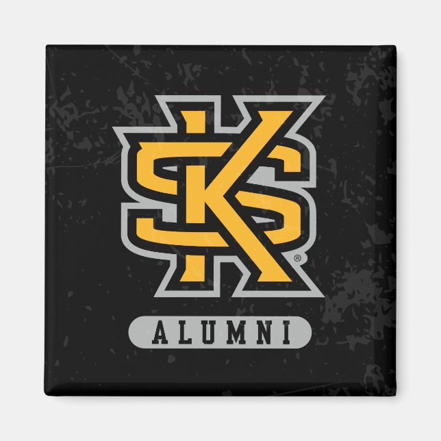 Kennesaw State University Alumni Distressed Magnet (Front)