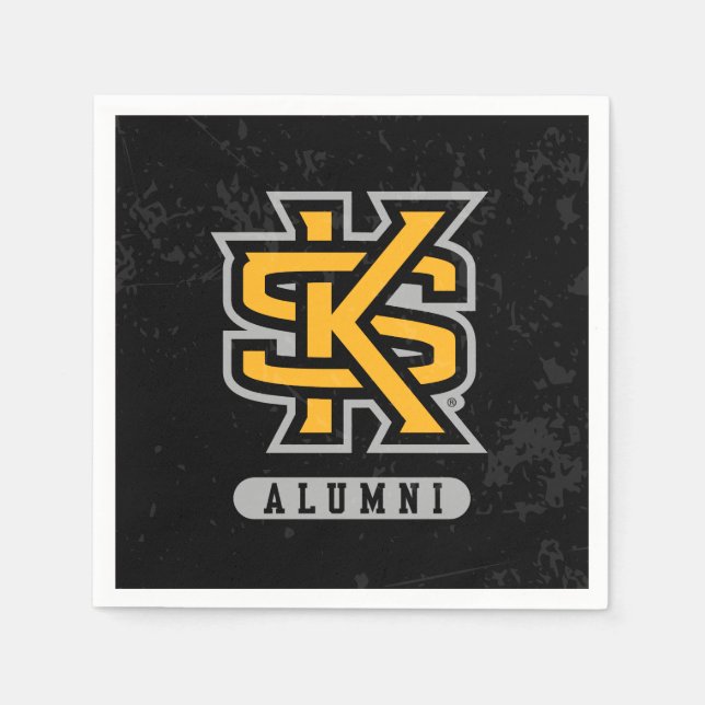 Kennesaw State University Alumni Distressed Napkins (Front)