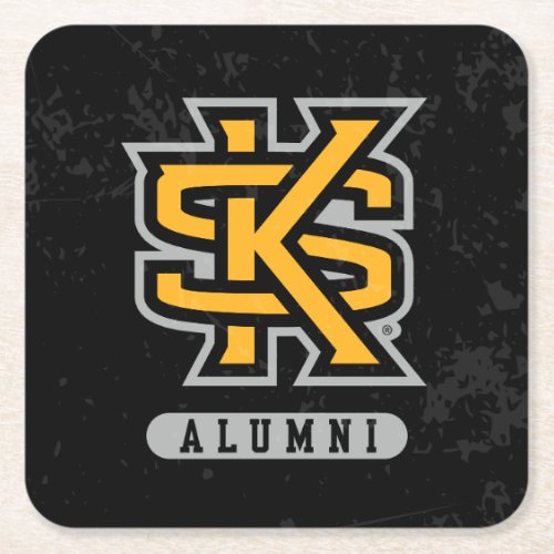 Kennesaw State University Alumni Distressed Square Paper Coaster