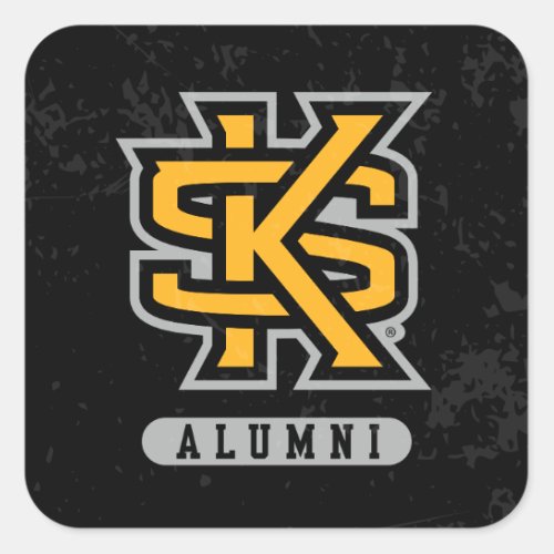 Kennesaw State University Alumni Distressed Square Sticker