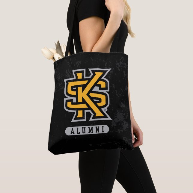 Kennesaw State University Alumni Distressed Tote Bag (Close Up)