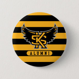 Kennesaw State University Alumni Stripes Button