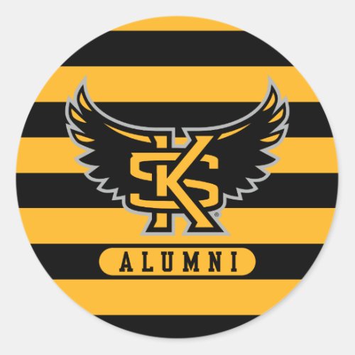 Kennesaw State University Alumni Stripes Classic Round Sticker