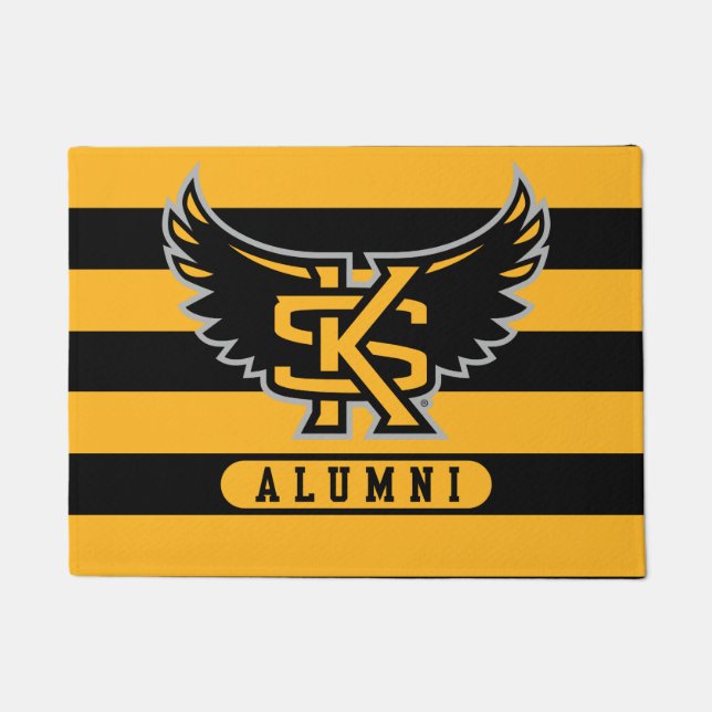 Kennesaw State University Alumni Stripes Doormat (Front)