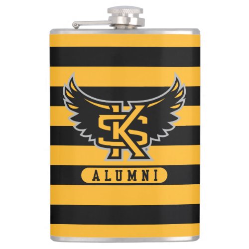 Kennesaw State University Alumni Stripes Flask