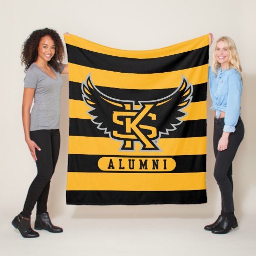 Kennesaw State University Alumni Stripes Fleece Blanket