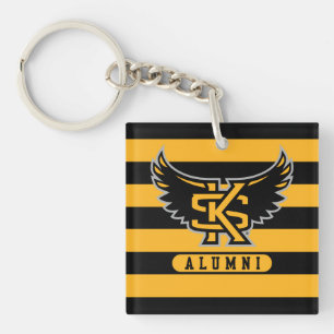 Kennesaw State University Alumni Stripes Keychain