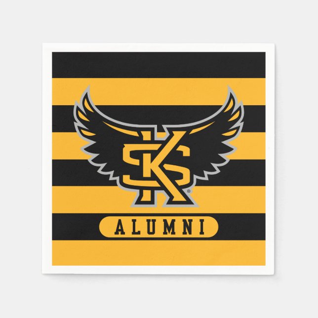 Kennesaw State University Alumni Stripes Napkins (Front)