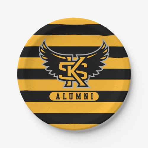 Kennesaw State University Alumni Stripes Paper Plates