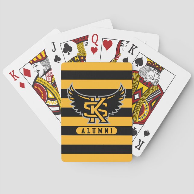 Kennesaw State University Alumni Stripes Poker Cards (Back)