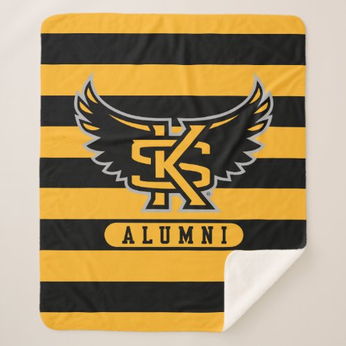 Kennesaw State University Alumni Stripes Sherpa Blanket