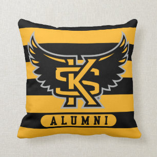 Kennesaw State University Alumni Stripes Throw Pillow