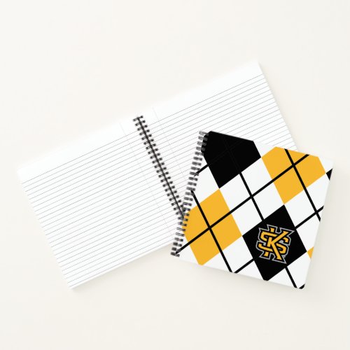 Kennesaw State University Argyle Pattern Notebook