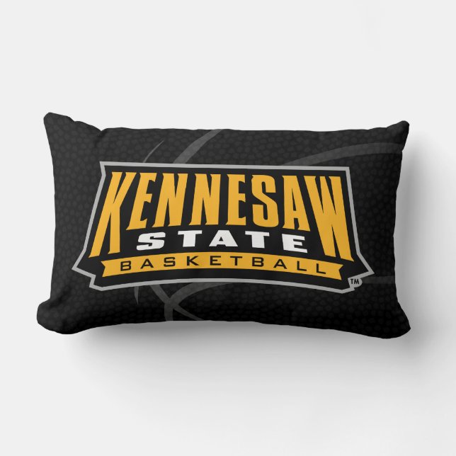 Kennesaw State University Basketball Lumbar Pillow (Front)
