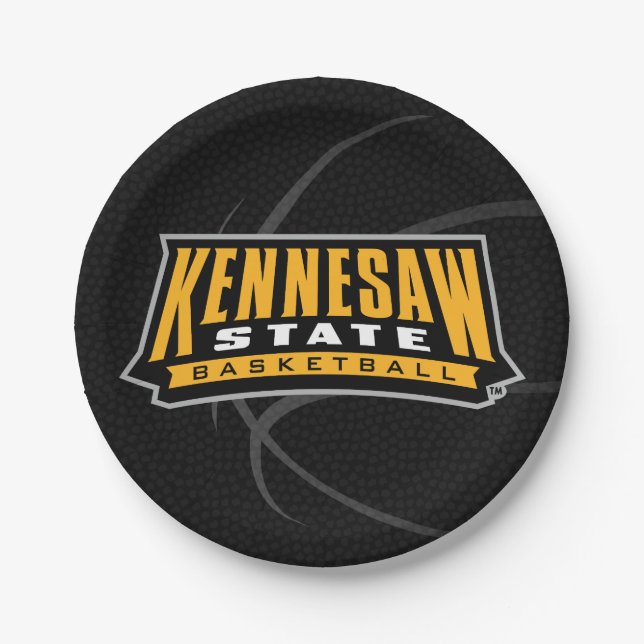 Kennesaw State University Basketball Paper Plates (Front)