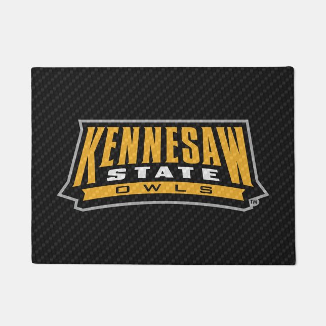 Kennesaw State University Carbon Fiber Doormat (Front)