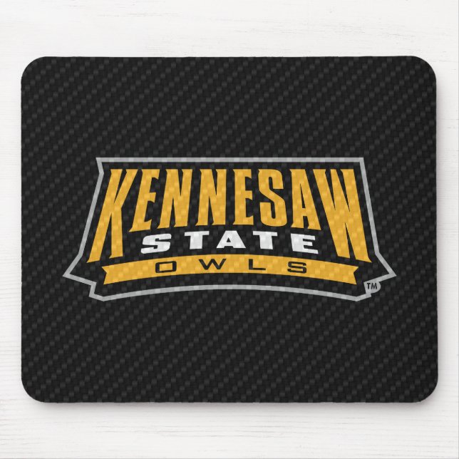 Kennesaw State University Carbon Fiber Mouse Pad (Front)