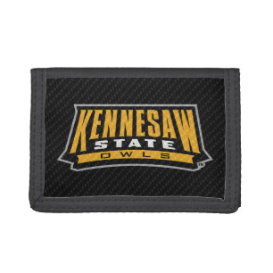 Kennesaw State University Carbon Fiber Trifold Wallet