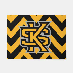 Kennesaw State University Chevron Pattern Doormat