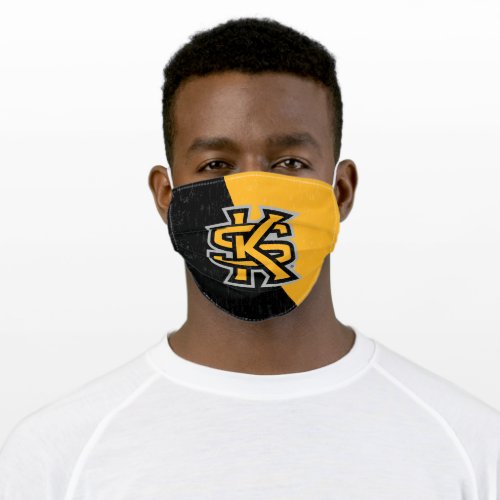 Kennesaw State University Color Block Distressed Adult Cloth Face Mask