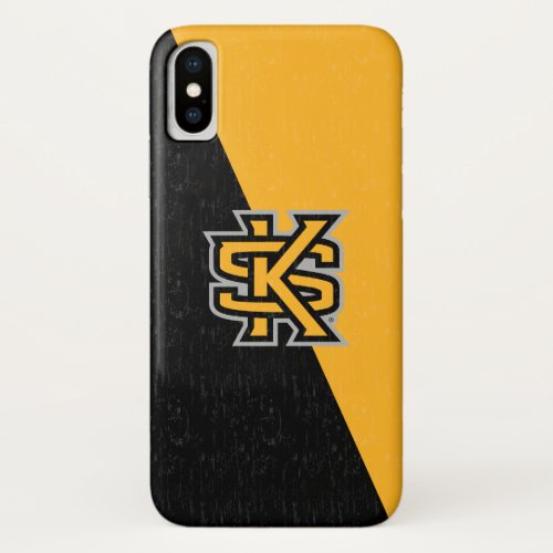 Kennesaw State University Color Block Distressed iPhone X Case