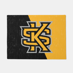 Kennesaw State University Color Block Distressed Doormat