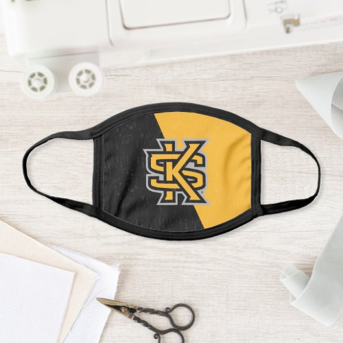 Kennesaw State University Color Block Distressed Face Mask