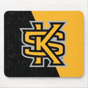 Kennesaw State University Color Block Distressed Mouse Pad