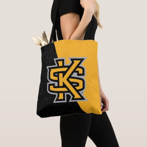 Kennesaw State University Color Block Distressed Tote Bag